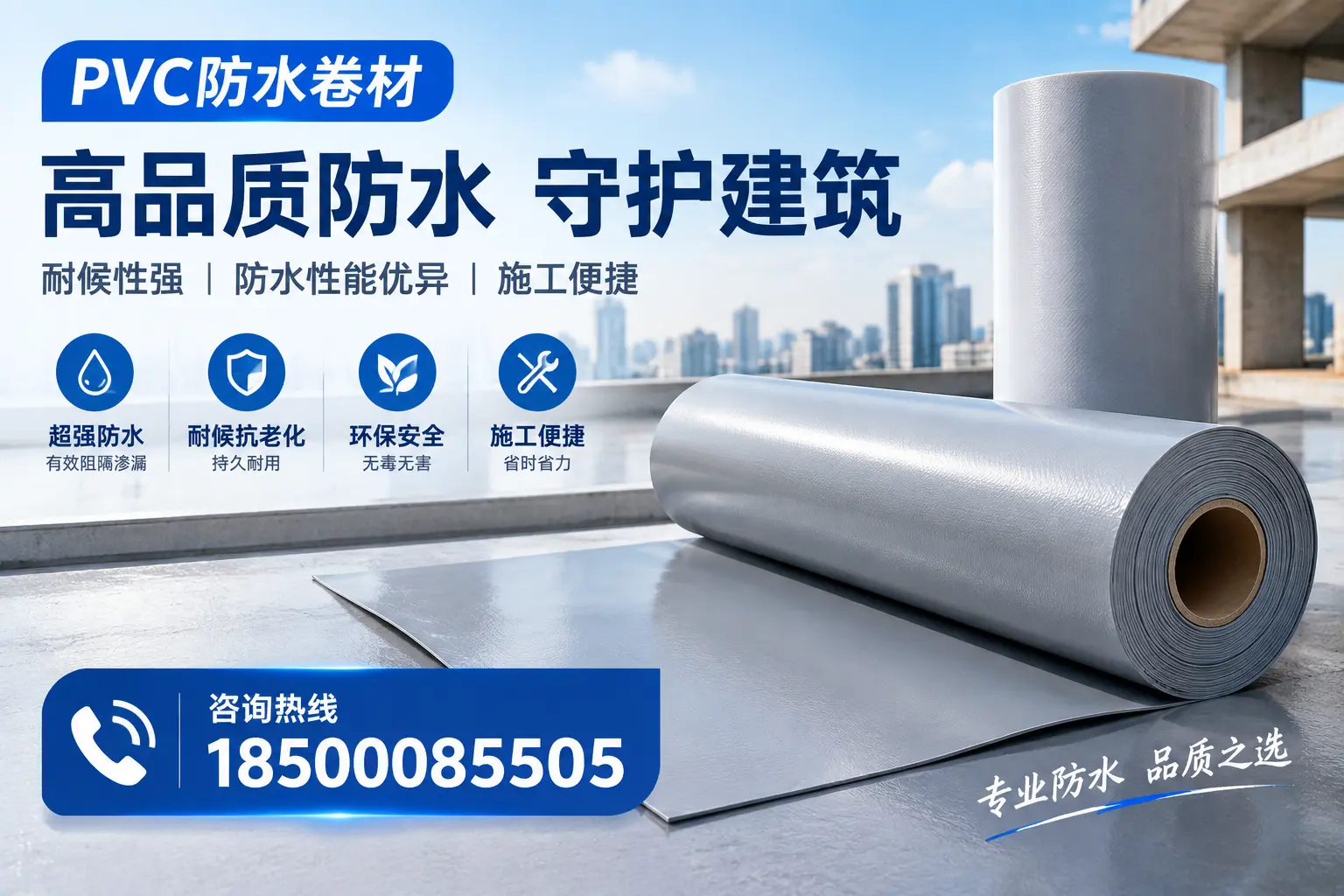 PVC防水卷材的防水效果评测，适合承德的科学依据